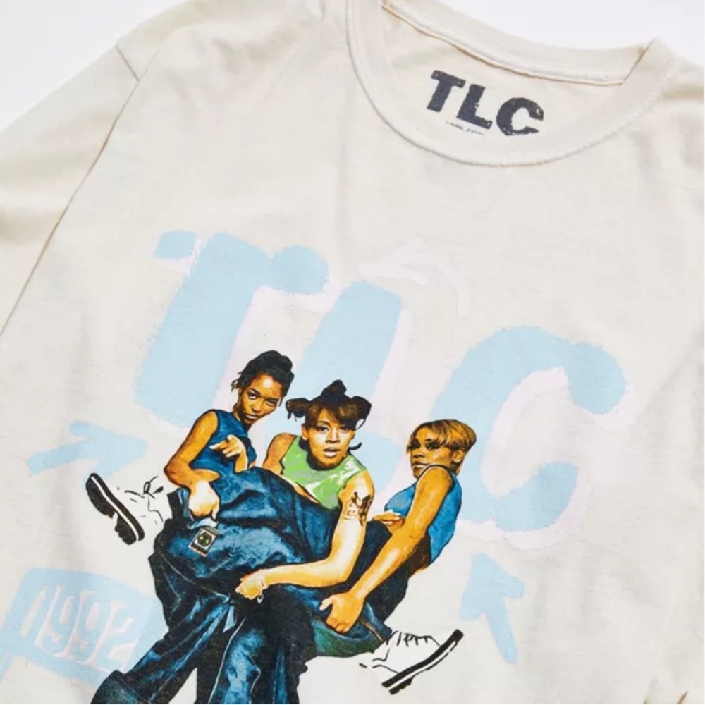 TLC Vintage Wash Tee - Cream
